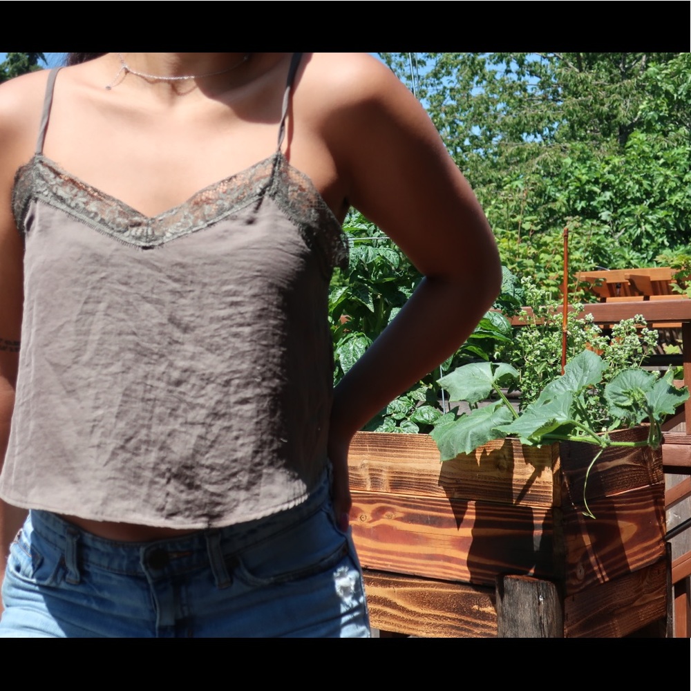 Cute lace crop top